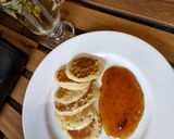 A picture of step 8 of Mini Sunday Pancakes to break fast.