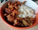 Foto langkah ke 6 dari resep Nasi daun jeruk & kulit crispy.