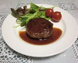 A picture of step 7 of Extremely Juicy! Light and Tender Hamburger Steaks.