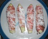 A picture of step 2 of Eggplant and Pork Wraps.