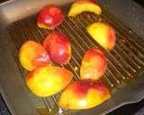 A picture of step 3 of Grilled Peach and Honey.