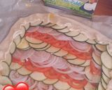 Une image de l'étape 3 de Tarte Courgette Tomate Oignon Healthy.