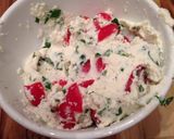 A picture of step 2 of Panko Crusted Chicken Stuffed W/ Ricotta, Spinach, Tomato & Basil.