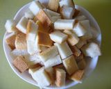 A picture of step 1 of Easy Frying-pan Crispy Bread Crust Rusks.