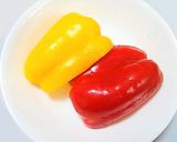 A picture of step 1 of Colorful Cooked Bell Peppers.