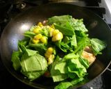 A picture of step 4 of Sautéed Chicken Thighs With Spinach and Cheese.
