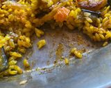 A picture of step 8 of Vegetable Paella.