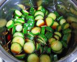 A picture of step 2 of Homemade Pickled Cucumbers - Just Like "Kyuuri no Kyuuchan".