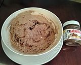 A picture of step 4 of Chocolate Hazelnut Cookies.