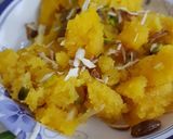 A picture of step 6 of Suji ka Halwa.