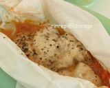 A picture of step 4 of Microwaved Gorgonzola Garlic Chicken.