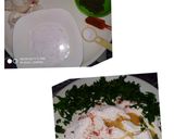 A picture of step 1 of Spinach pasta.