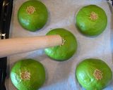 A picture of step 9 of Strong Matcha Milk Anpan.