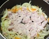 A picture of step 3 of Tender, Fluffy and Creamy Oyakodon (Egg and Chicken Rice Bowl) Made with Chicken Breast.