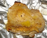 A picture of step 16 of Authentic Garlic Chicken in a Frying Pan.