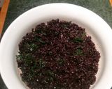 A picture of step 6 of Black Rice Risotto with Kale.