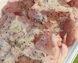 A picture of step 1 of Crispy Fried Chicken Thighs.