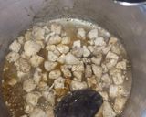 A picture of step 5 of Chicken tikka pasta 🍝.