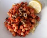 A picture of step 4 of Aubergine stew.