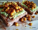 Φωτογραφία βήματος 4 της συνταγής Ψωμί με avocado και ρεβίθια