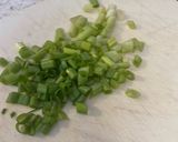 A picture of step 1 of Mongolian Beef.