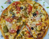 वेज पिज़्ज़ा (Veg pizza recipe in Hindi) रेसिपी चरण 6 फोटो