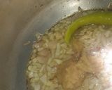 A picture of step 1 of Dahi pulav.
