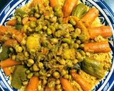 A picture of step 3 of Couscous with Meat and Vegetables.