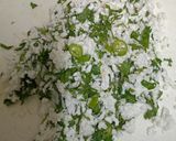 A picture of step 2 of Rajgira paratha stuffed with Paneer. (Vrat Special).