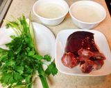 Hình bước làm 1 của món Cháo gan heo-mề gà