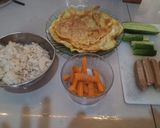 Foto langkah ke 3 dari resep Olahan nasi telur.