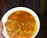 A picture of step 4 of Yam curry #Jikonichallenge.