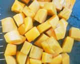 A picture of step 3 of Persimmon Mixed with Sake Lees and Miso.