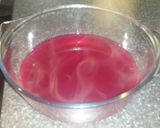 A picture of step 1 of 3 flavoured Jelly with Strawberry Whip.