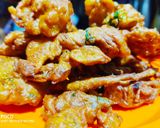 A picture of step 4 of Onion bhajia.