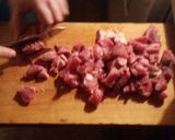 A picture of step 1 of Steak burrito.