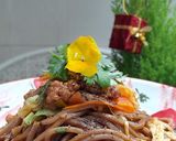 Hình bước làm 4 của món Mì soba xào rau củ