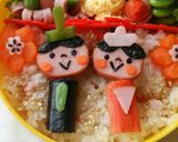 A picture of step 10 of Girl's Festival Character Bento Decorative Hina Doll.