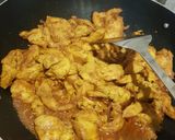 A picture of step 5 of BBQ chicken with homemade tortillas.