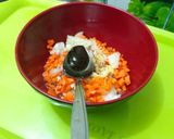 Foto langkah ke 3 dari resep Nasi tim ayam jamur MPASI 1 tahun plus.