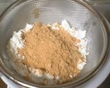 A picture of step 1 of Chiffon Cake with Kuromitsu and Kinako.