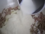 Salsa caruso con ravioles