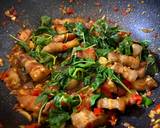 กะเพราหมูสามชั้นคั่ว วิธีทำสูตร 3 รูป