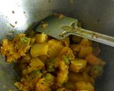 A picture of step 4 of Puri and potato curry (luchi torkari).