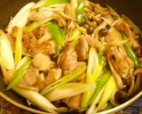 A picture of step 3 of Chicken and Japanese Leek in Soy Sauce & Butter Milk Sauté.