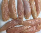 A picture of step 1 of Sammie's Stove Top Stuffing Chicken Tenders.