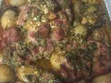 Foto del paso 1 de la receta Brazuelo de cerdo con salsa de piña y naranja 🍊 🍍 🐖