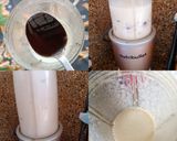 A picture of step 2 of Banana Dates Almond shake.