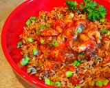 A picture of step 4 of Mikes EZ Crawfish Étouffée Over Dirty Rice.