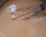 A picture of step 1 of Besan dhokla / khaman dhokla.